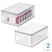 iDesign Stackable Kitchen Storage Drawer - Set of 2 - Clear