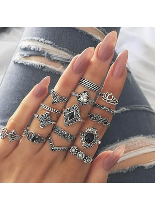 Silver rings for all fingers deals