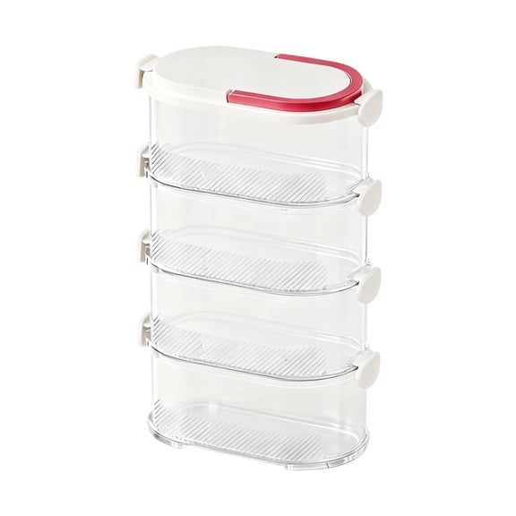 Stackable Layer Sealed Food Storage Container Airtight Organizer for Travel Camping Seasoning Grain Coffee