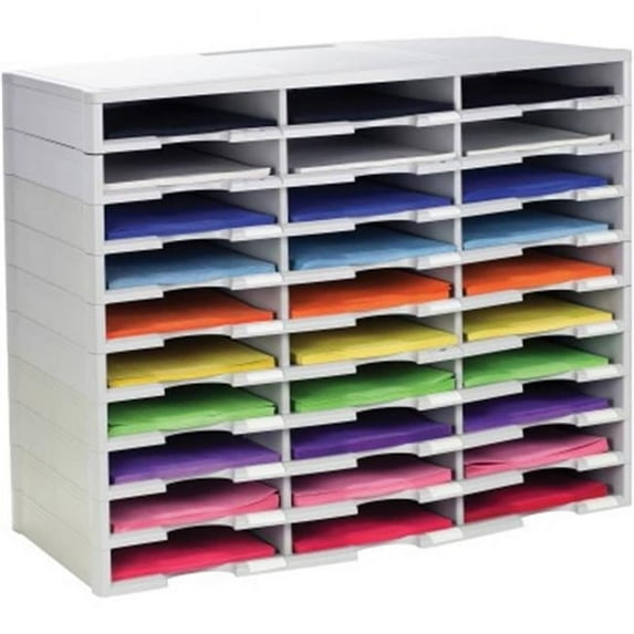 Stackable Literature Sorter, Gray