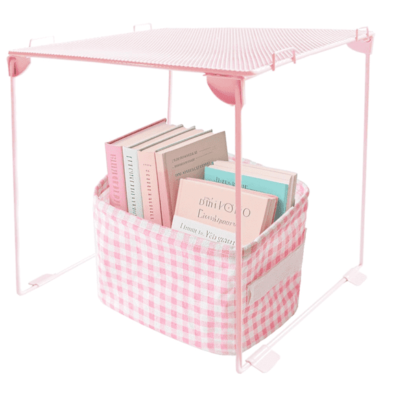 Stackable Locker Shelf, Pink