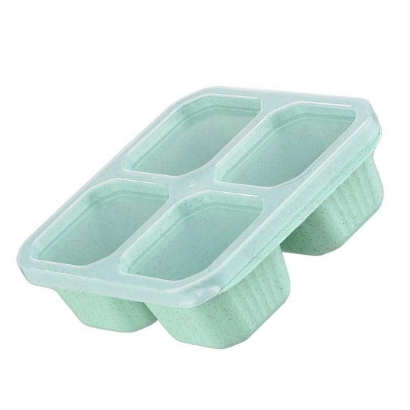 Stackable Lunch Organizer with Lid Divided Snacks Tray Food Storage Container