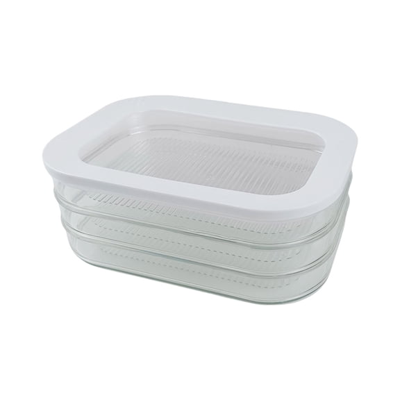 Stackable Meat Keeper Stackable Meat Storage Container Freshness Organizers for Health Family Meals