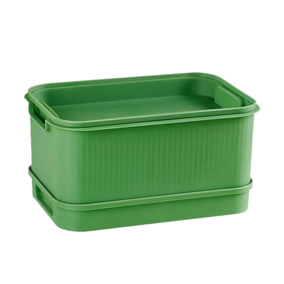 Stackable Microgreens Growing Kit - Sprouting Trays with Drain Holes & Lid for Home Gardening - Indoor Germination for Broccoli, Arugula, Mung Beans & More