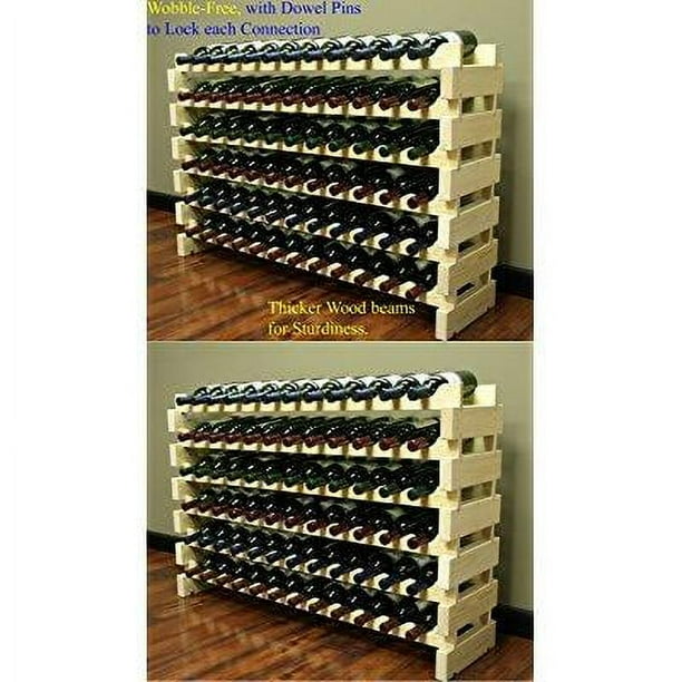 Stackable Modular Wine Rack Stackable Storage Stand Display Shelves