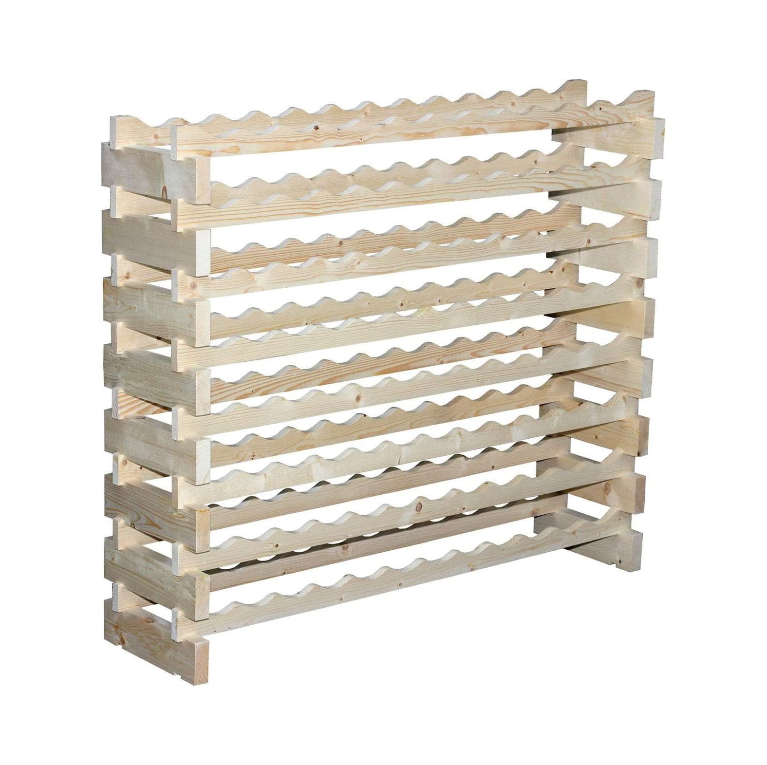 Stackable Modular Wine Rack Wine Storage Rack Wine Holder Display Shelves for Wine Cellar or