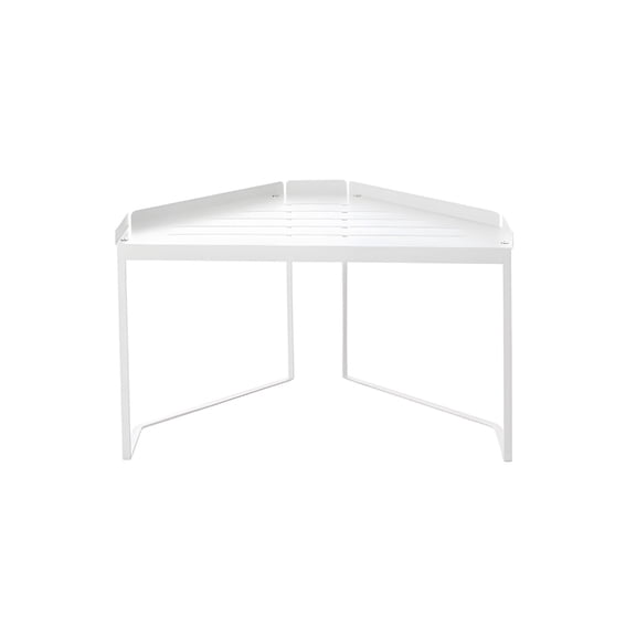 Space Saving Stackable Corner Storage Shelf with Rusts Proof Design Carbon Steel