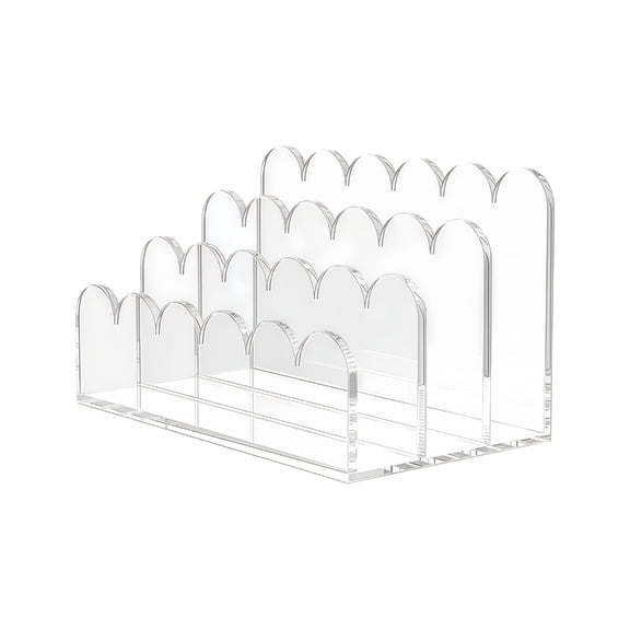 Stackable Office Document Holder 3 Compartment Vertical Mail Organizers Space Efficient Desktop Accessory