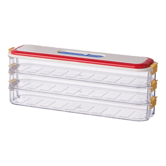 Stackable Organizers Clear Iced Food Storage Bins For Compact Refrigerator Spaces