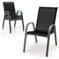Stackable Outdoor Dining Chairs With Armrests And Breathable Fabric cherry-gelatin-dessert-mix-jell-o-products-heinz