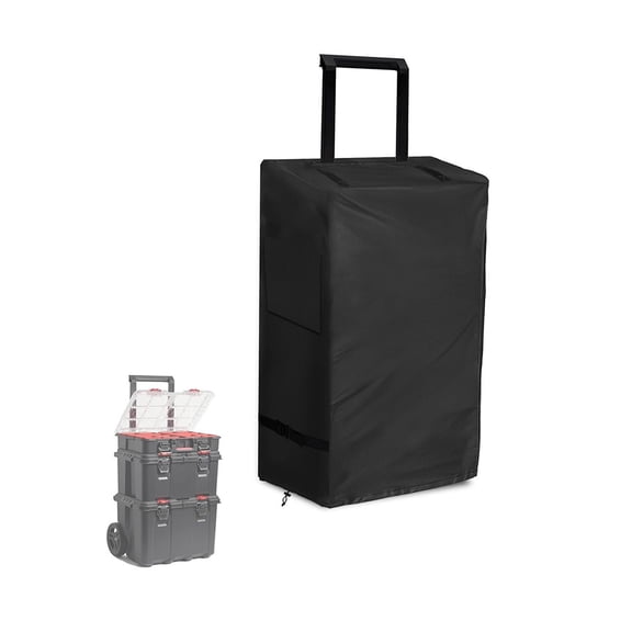 Stackable Outdoor Toolbox Cover,600D Oxford Cloth With Wheels For Easy Mobility, 21.5X17.7X27.6 Inch(600D)