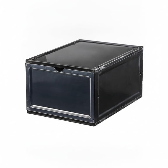 Stackable PP Plastic Shoe Storage Box, 1 Pack, 15.35 x 11.81 x 9.06 Inches