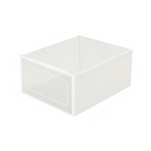 Stackable PP Plastic Shoe Storage Box, Holds Size 12+ Boots and Sneakers, 1 Pack