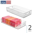 thumbnail image 1 of Stackable Pantry Bin with Handles - Storage Bin for Organizing Kitchen Cabinets, Fridge, or Freezer - Made in USA, 1 of 8
