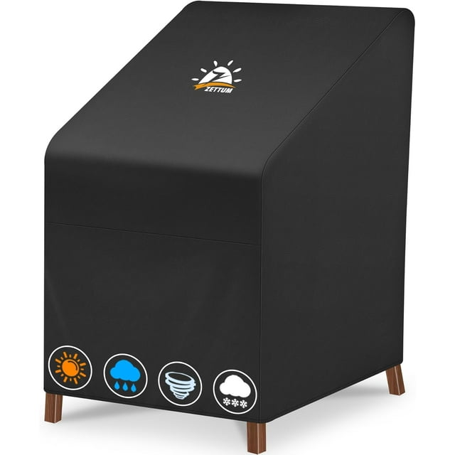 Stackable Patio Chair Cover 600D Outdoor Chair Cover Waterproof