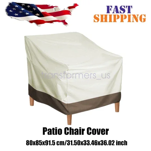 Stackable Patio Chair Cover Waterproof Outdoor Lawn Patio Garden Furniture Cover