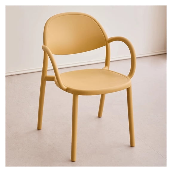 Stackable Patio Dining Armchair Modern Kitchen Chairs Stacking Chairs Plastic Chair for Dining Room,Office Chairs for Indoor or Outdoor Restaurant