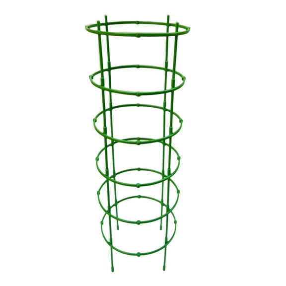 Stackable Plant Support Cage, Plastic Garden Trellis for Tomatoes, Flowers, Climbing Plants - Sturdy & Rust-Resistant Frame