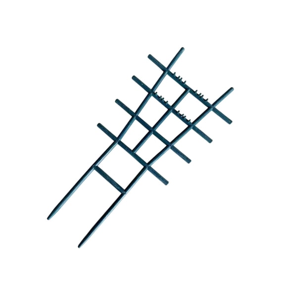 Stackable Plant Support Frame Plastic Climbing Trellis For Indoor Vines Flower Stand Garden Grid Fixing Stake 11.02x5.71x1.96in(Green)
