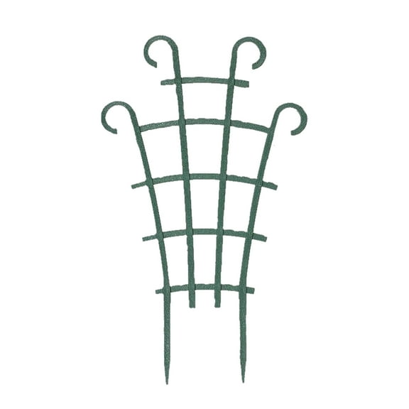 Stackable Plant Trellis for Climbing Plants - Mini Garden Trellis for Potted Plants, Peas & Indoor Flowers | Durable Plastic Support Frame in Dark Green | Easy DIY Installation