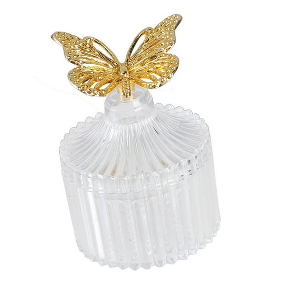 Stackable Plastic Candy Holder With Frosted Butterfly Patterns For Bridal Shower Decorations And Snacks Storage