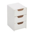 thumbnail image 1 of Stackable Plastic Drawer Organizer, 4-Tier Storage Unit with Sliding Drawers, Versatile Organizer for Bathroom, Kitchen, and Office ( White ), 1 of 6