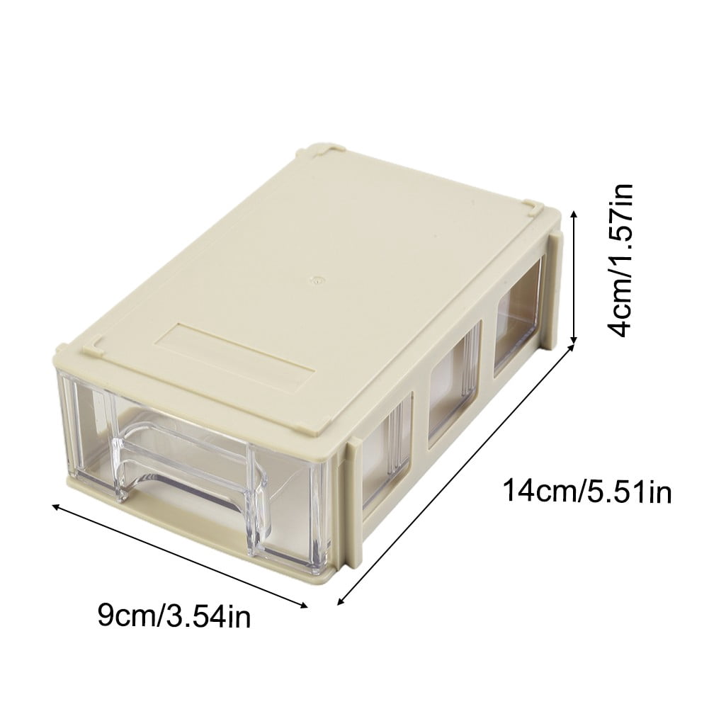 Stackable Plastic Hardware Parts Storage Boxes Component Screws Toolbox ...