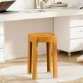thumbnail image 1 of Stackable Plastic Home Stool High Round Chair, Comfortable Durable Lightweight Footstool Multi-Purpose Seating for Dining Living Room Office Use, 1 of 6