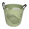 thumbnail image 1 of Stackable Plastic Laundry Storage Basket - Large Capacity Breathable Bin for Wet Clothes, Towels, and Household Items - Durable and Versatile Organizer for Home Use,Mint Green, 1 of 5