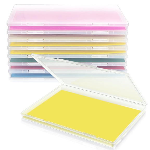 Stackable Plastic Paper Storage Boxes, 8 Pack, For 8.5" x 11.5" A4 Letter Scrapbooks Photos Game Cards