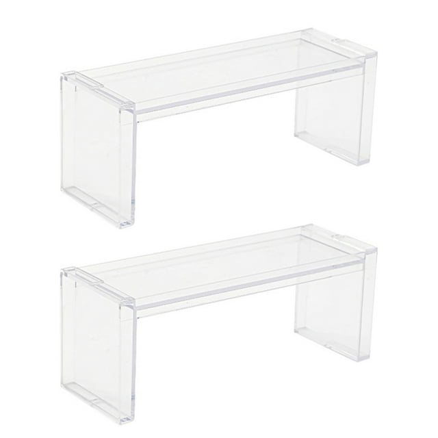 Stackable Plastic Shelves Multifunctional Desktop Storage Organizer for