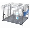 thumbnail image 1 of Stackable Rabbit Breeding Cage with Feeder and Water Bottle Easy-Clean, 24 x 24 x 16 inches, Guinea Pig Ferret Bunny Hutch, 1 of 9