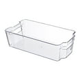 thumbnail image 1 of Stackable Refrigerator Drawers | Pull Out Clear Fridge Organizer Bins with Handles for Fruits, Vegetables & Food Storage | Space Saving Kitchen & Pantry Organization Set, Size S, 1 of 2