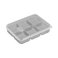 thumbnail image 1 of Stackable Refrigerator Organizer Bins with Lids, BPA-Free Plastic Food Storage Containers, Clear Compartmentalized Boxes for Kitchen and Pantry ( 6 Compartments ), 1 of 7