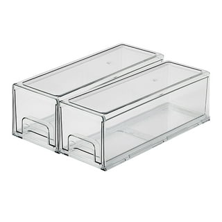 Multi Pack Large Clear Plastic Storage Bins with Lids, Stackable Conta –  Home Storage Solutions