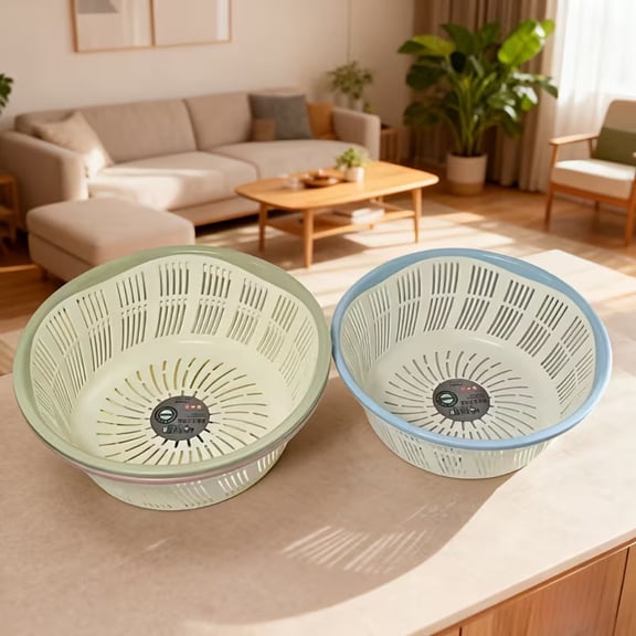 Stackable Round Draining Basket for Kitchen Sink, Bathroom Organizer, Countertop Storage