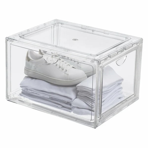 Stackable Shoe Box Organizer 4 Pack - Walmart.com
