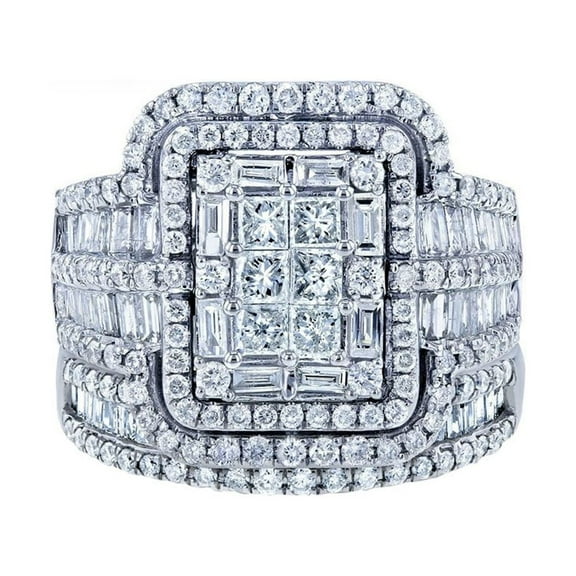 Stackable Silver Rings Promise Rings 2pc Silver Promise Rings Delicate Design Knot Set Diamond Fashion Ring Light High Grade Ring Size 10