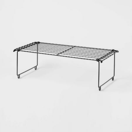 Stackable Single Shoe Rack Black