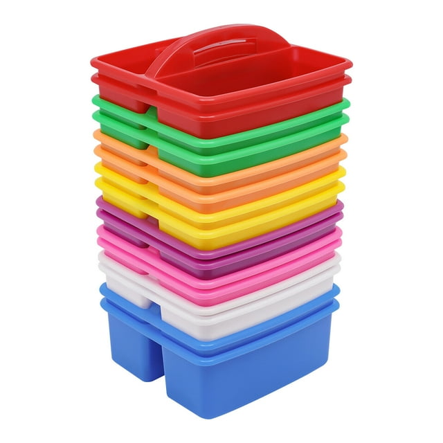 Stackable Small Caddy Classroom Plastic Storage Organizer