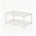 thumbnail image 1 of Stackable Small Shoe Rack, 2 Tier Shoe Rack Organizer for Front Door Entrance and Entryway, Standing Shoe Shelf Storage for Closet Bedroom, 1 of 6