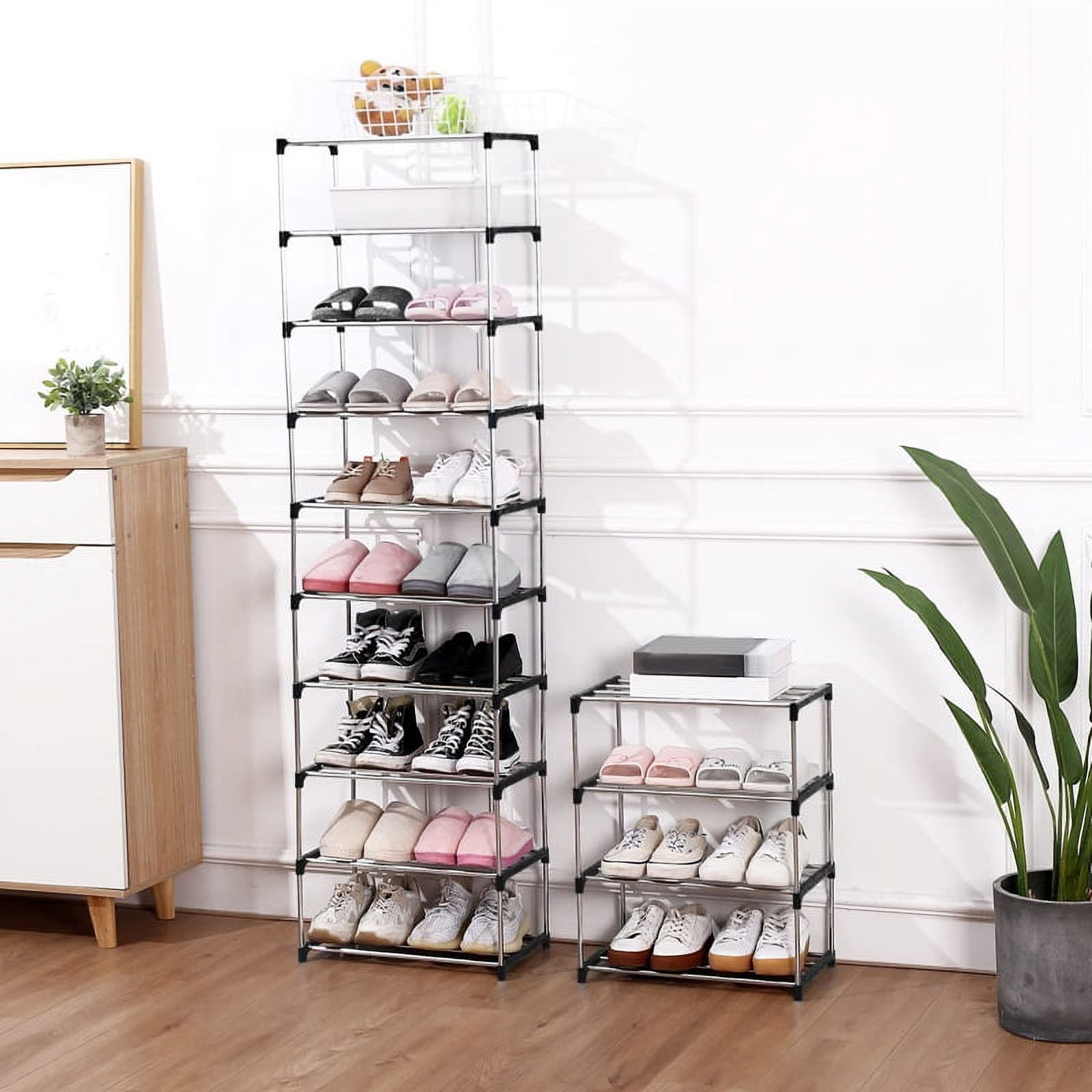 Stackable Small Shoe Rack, Entryway, Hallway and Closet Space Saving ...