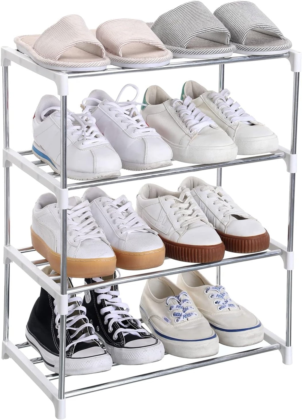 Stackable Small Shoe Rack, Entryway, Hallway and Closet Space Saving ...