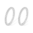 thumbnail image 1 of Posh Tech 2-Pack Sterling Silver Smart Ring Stack — Size 6, 1 of 2