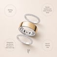 thumbnail image 1 of Posh Tech 2-Pack Sterling Silver Smart Ring Stack (Size 6), 1 of 4