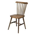 thumbnail image 1 of Stackable Solid Wood Mid-Century Cafe Dark Walnut Armless Chair  Set of 2 - 36 x 17 x 15.5 in., 1 of 1