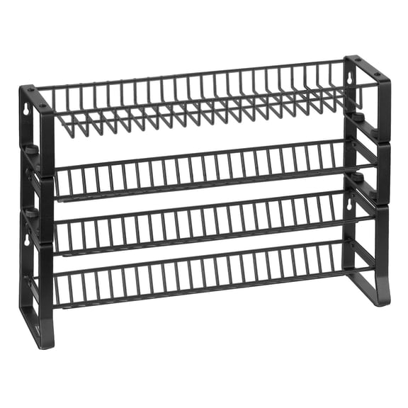 Stackable Spice Rack Storage for Cabinets, Removable 15.8x10.7 Countertop Seasoning Rack with Straps, Kitchen Pantry Storage, 4 Tiers