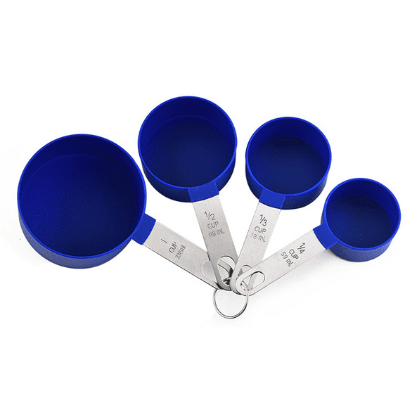 Stackable Stainless Steel Handle Measuring Cups for Measuring Dry and Liquid Ingredient