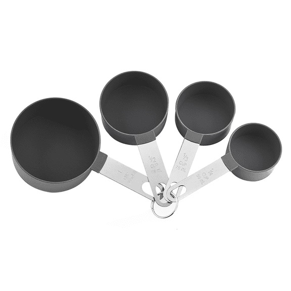 Stackable Stainless Steel Handle Measuring Cups for Measuring Dry and Liquid Ingredient