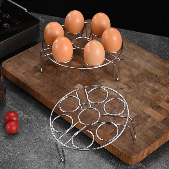 Stackable Stainless Steel Steam Rack Trivet for Pressure Cooker & Air Fryer,Egg Steamer Stand for Dumplings Vegetables & Reheating,Rustproof 1 Pack 5.9x3.2 Inches